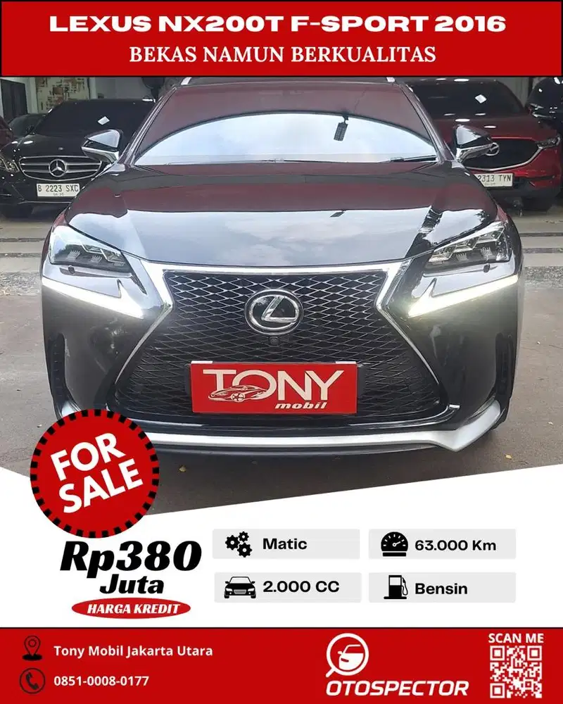 Lexus NX200t F-Sport 2016 Hitam