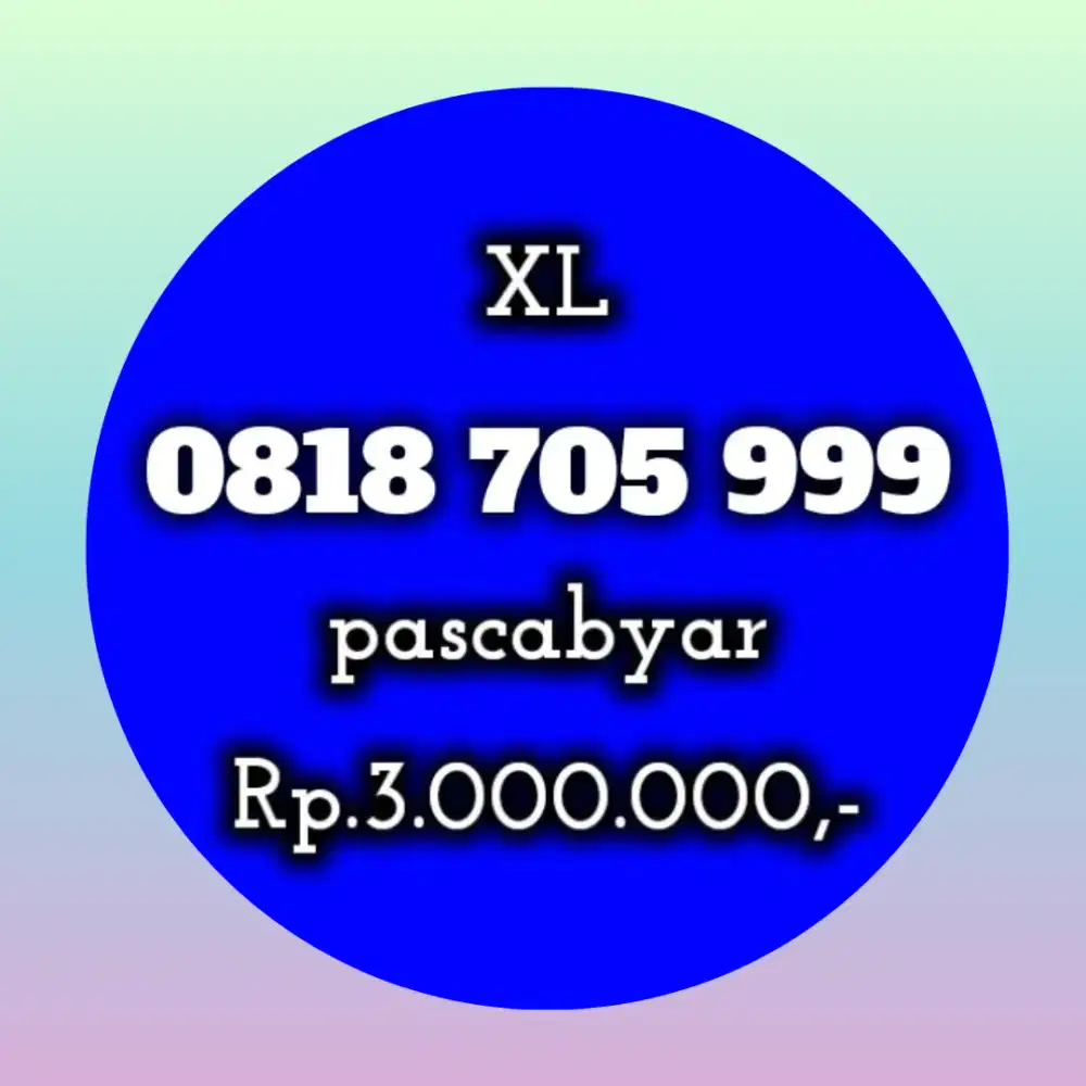 NOMOR CANTIK XL 705 999