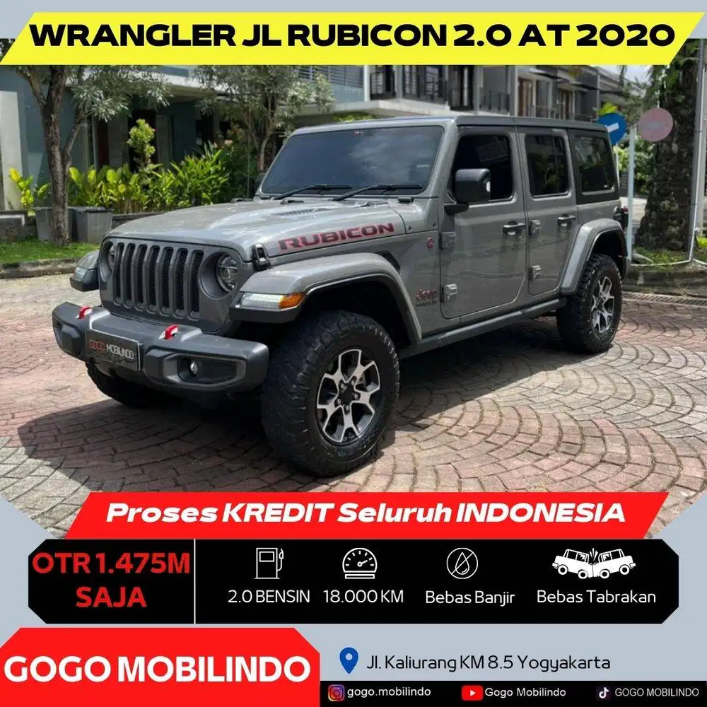 [Km18rb] Jeep Wrangler JL Rubicon 4Door 2020 AB Tgn1 ANTIK Bisa Kredit