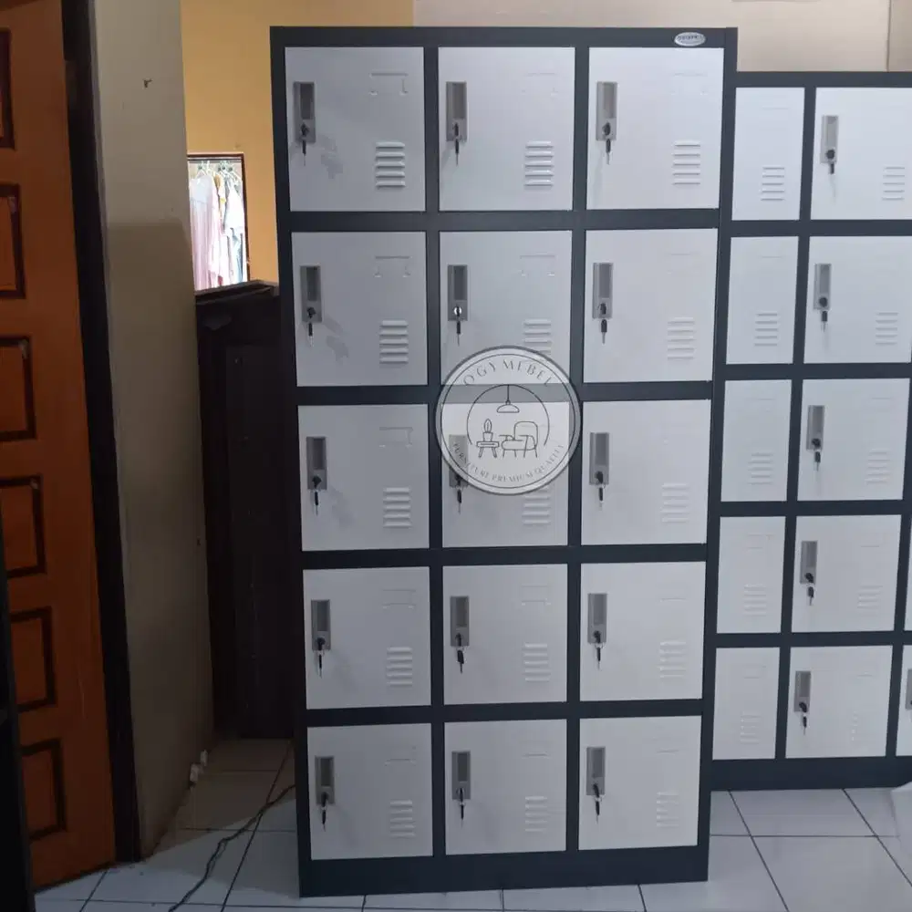 READY LEMARI LOKER BESI 15 PINTU GRATIS ANTAR