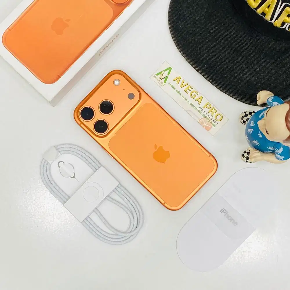 Second iphone 17 pro 256 gb space cosmic orange fullset original