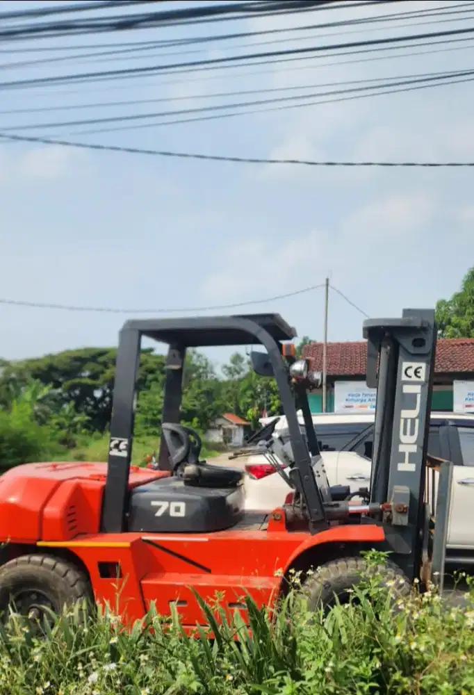 Forklift Heli 7 Ton,Matic,3 Meter,Isuzu 6BG1,Ban Double,Tahun 2018
