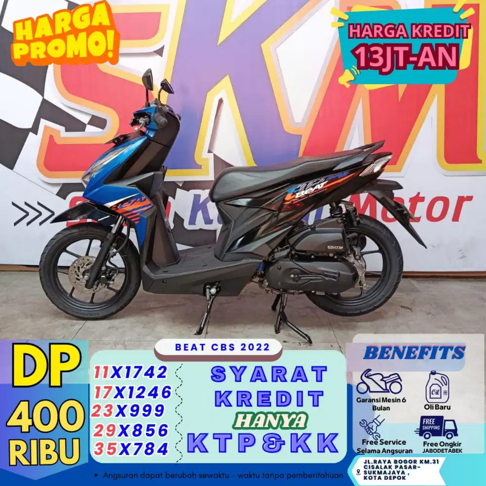 Gebyar dp 400 ribu bisa bawa pulang beat cbs th2022