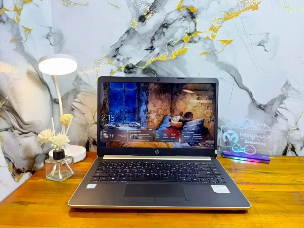 HP Paviliun i3 gen 8 ram 8GB ssd 256GB Backlight windows 10 ori