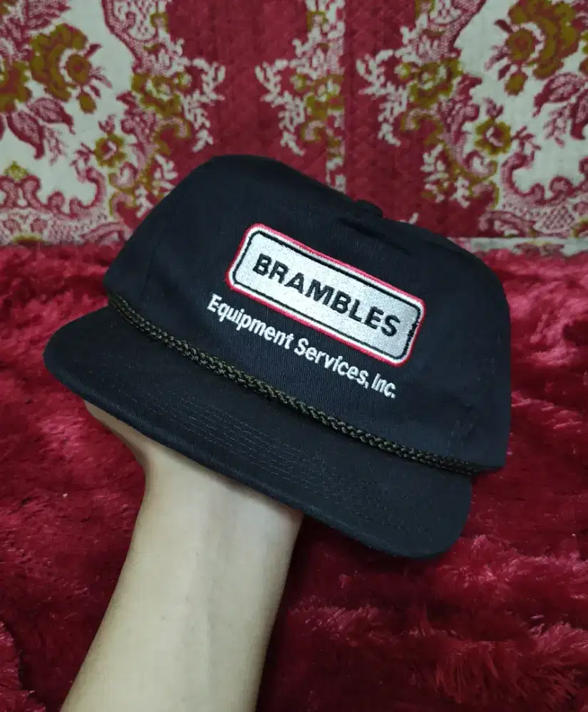 Topi Rope Hat USA Vintage Hitam Ropehat