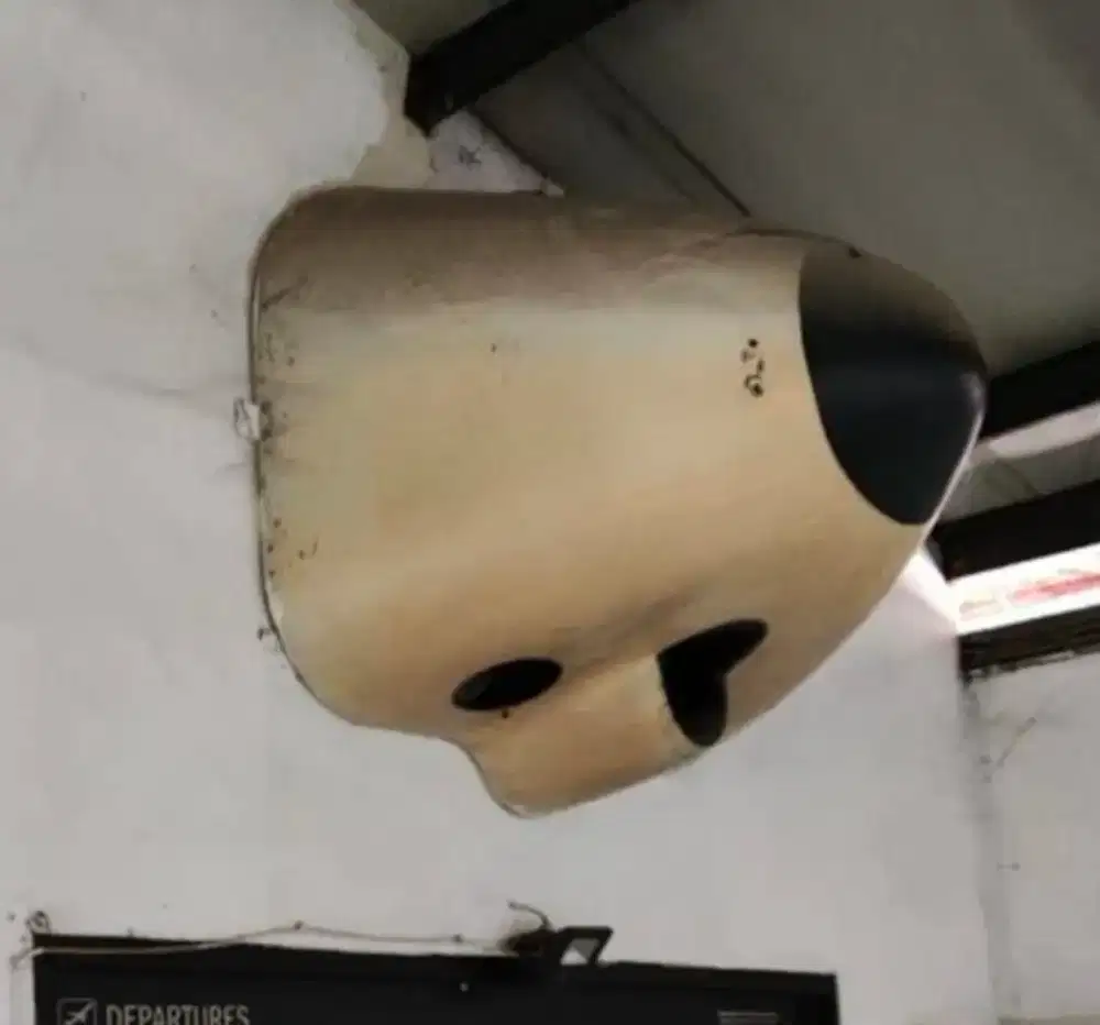 Buat Decor hidung pesawat asli rare item vintage antik jadul lawas