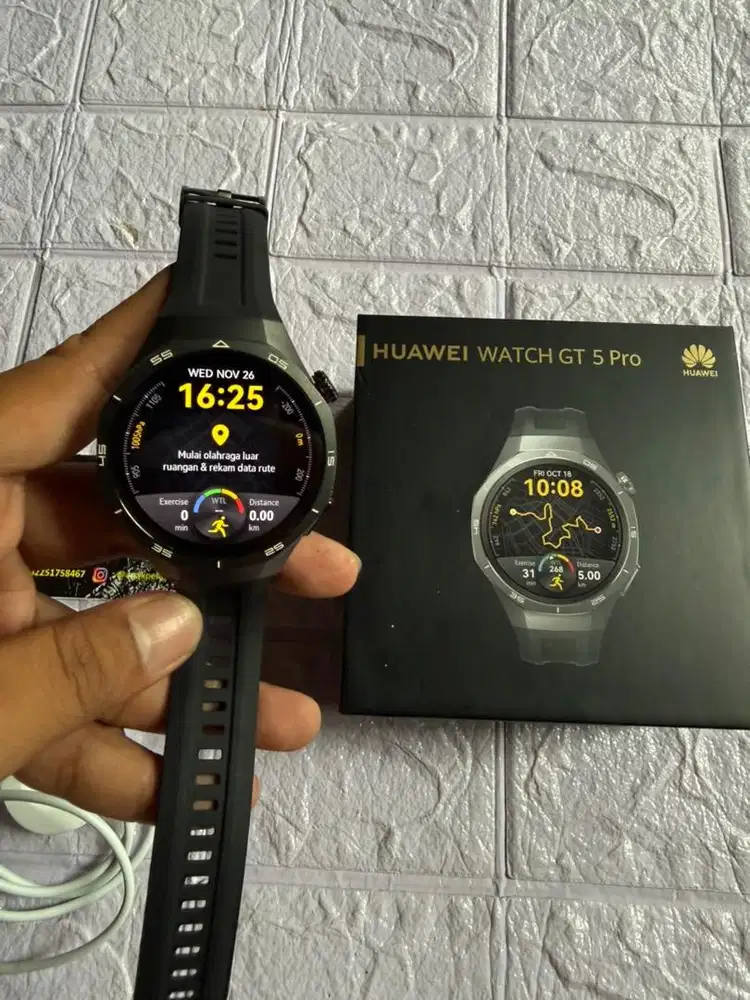 Huawei Watch GT 5 Pro 46mm Lengkap MuLus Garansi Panjang Bisa TT