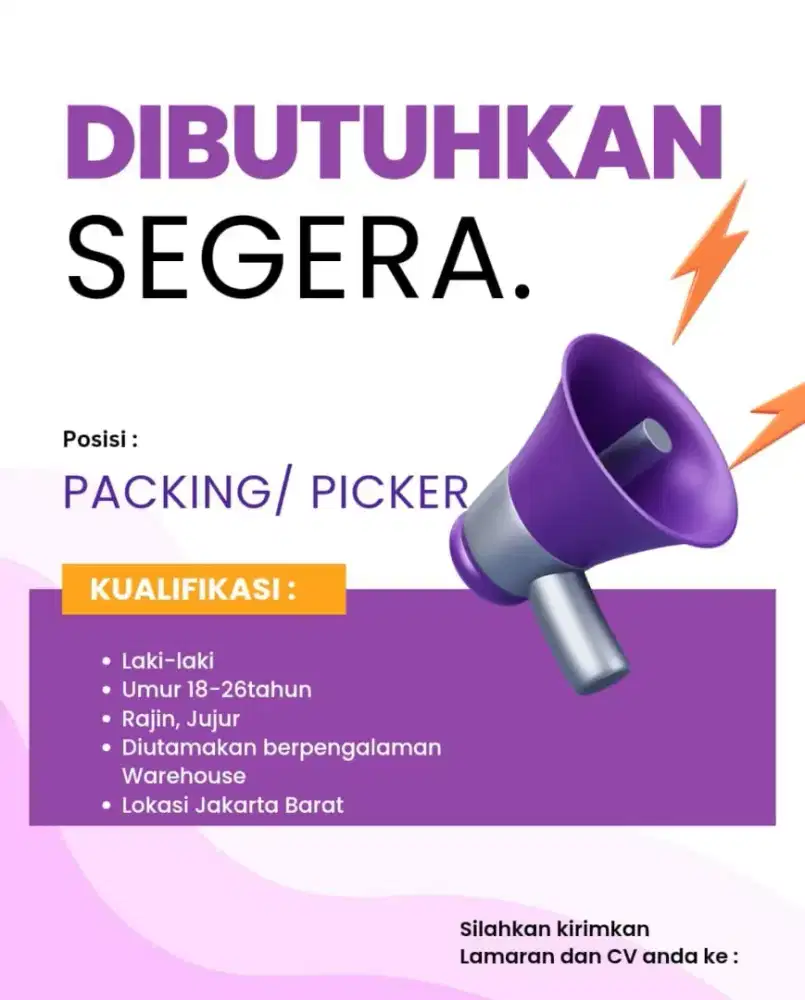 Dibutuhkan Segera