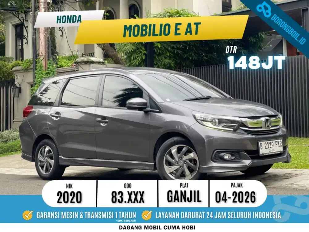 Honda Mobilio E AT 2020 Abu-abu Metalik
