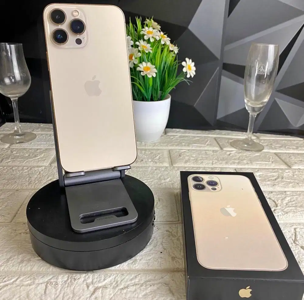 iPhone 13 Pro Max 128GB iBox Gold Mulus Fullset BH 87%