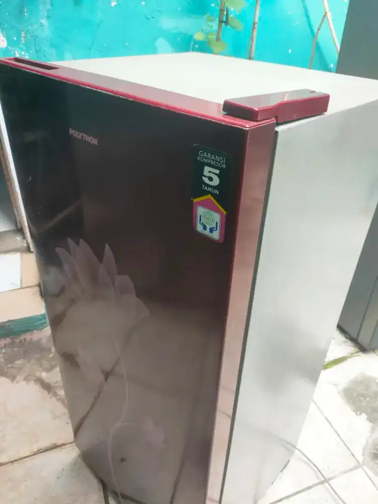Jual kulkas 1 pintu Polytron jumbo dingin normal mesin ORI