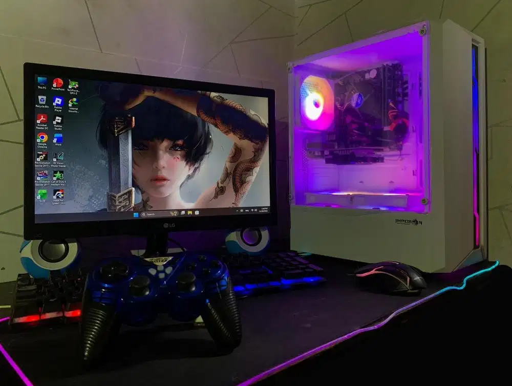 pc komputer gaming dan editing fullset