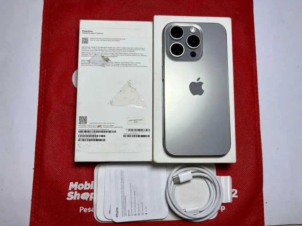 iPhone 15 Pro 128GB iBox Natural Titanium 128 Blibli Digimap GDN