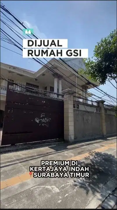 Dijual Rumah Sultan 40x60m Premium Area Kertajaya Indah Bunderan ITS