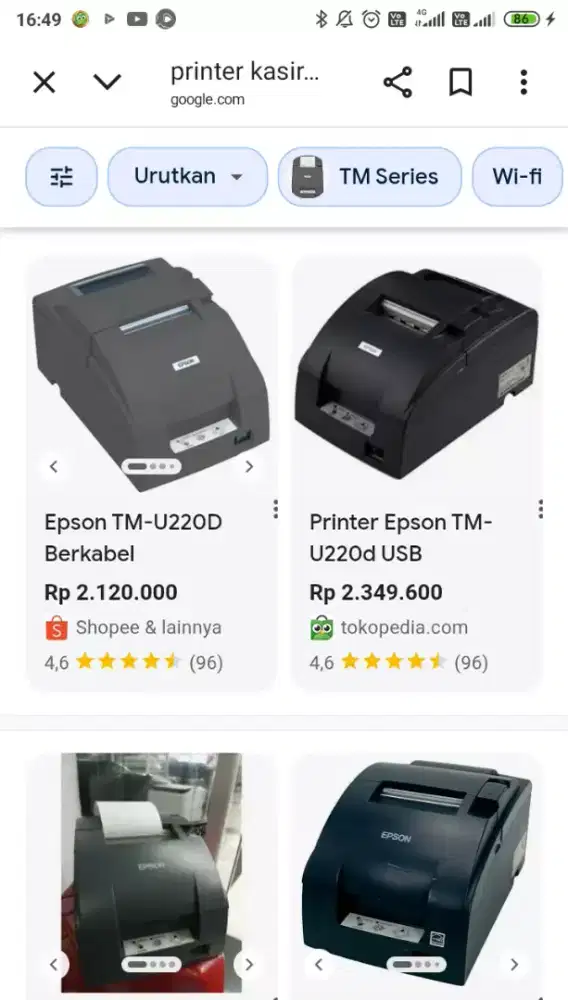 PRINTER KASIR EPSON TM-U220