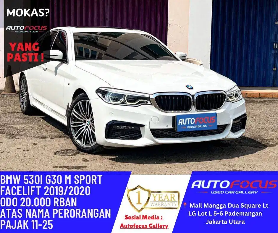 BERGARANSI | Bmw 530i 530 i G30 Msport Facelift Nik 2019 pemakaian 202