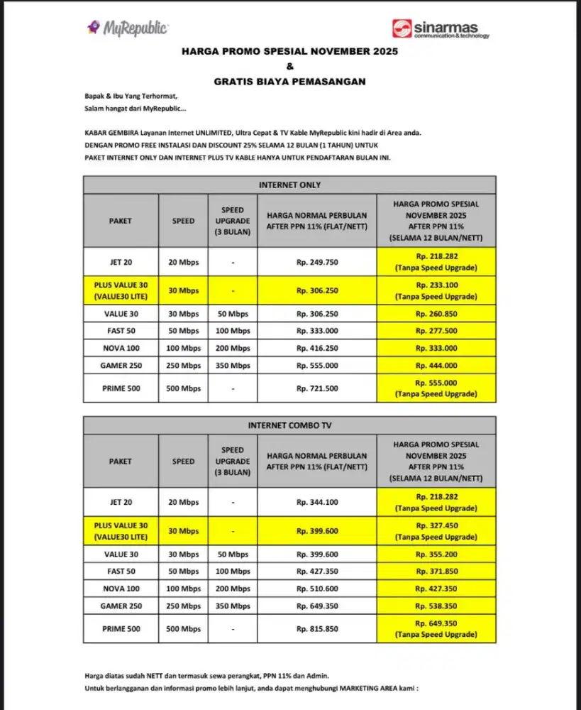 JASA PASANG WIFI MYREPUBLIC