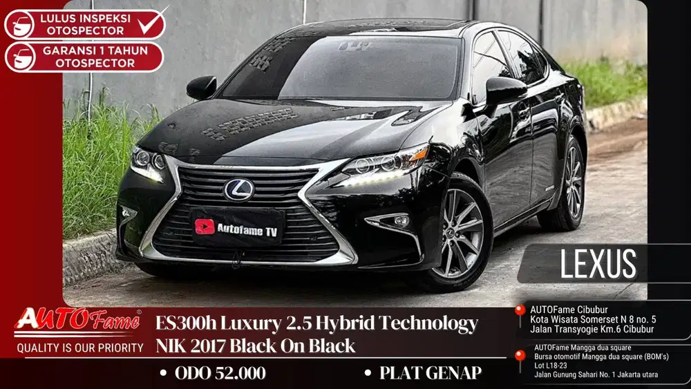 Lexus ES300h Luxury 2.5 Hybrid Technology NIK 2017