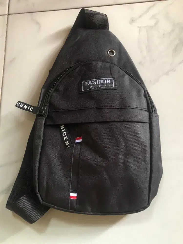 Tas Kanvas Pria Ala Korea | Tas Pria Kekinian | Tas Slingbag Pria