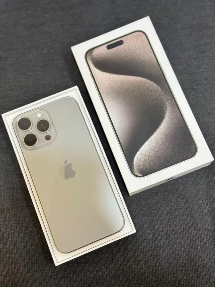 iPhone 15 Promax 256Gb Natural Titanium BH 87% (Garansi Resmi)