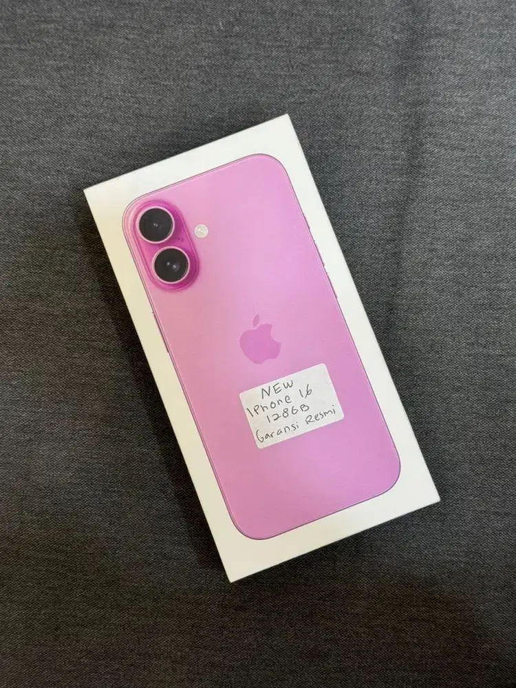 New iPhone 16 128Gb Pink (Garansi Resmi Indonesia)