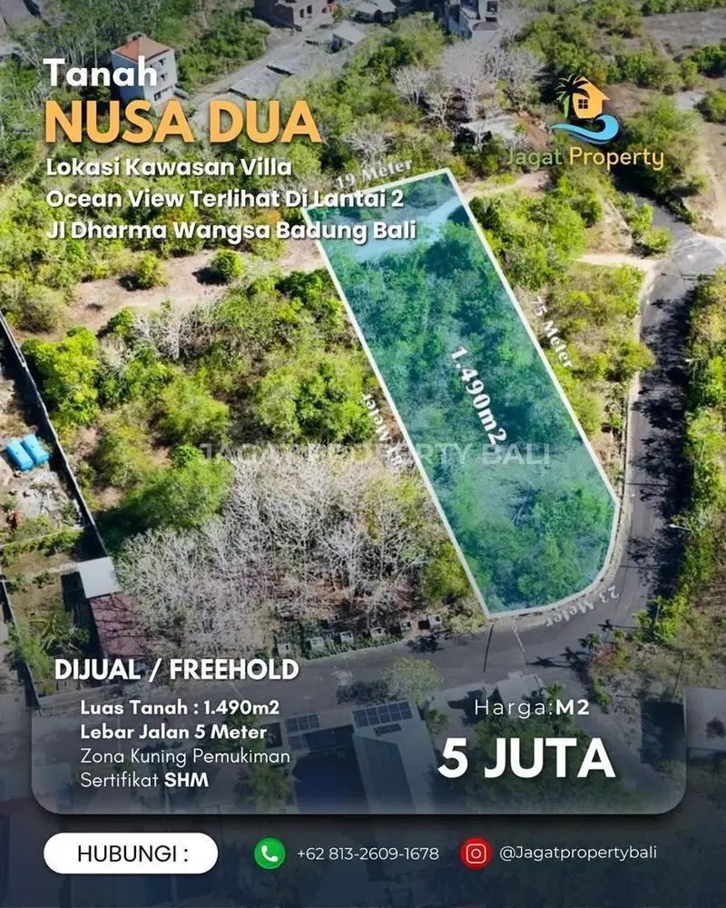 Dijual Tanah Berlokasi Nusa Dua Badung Bali