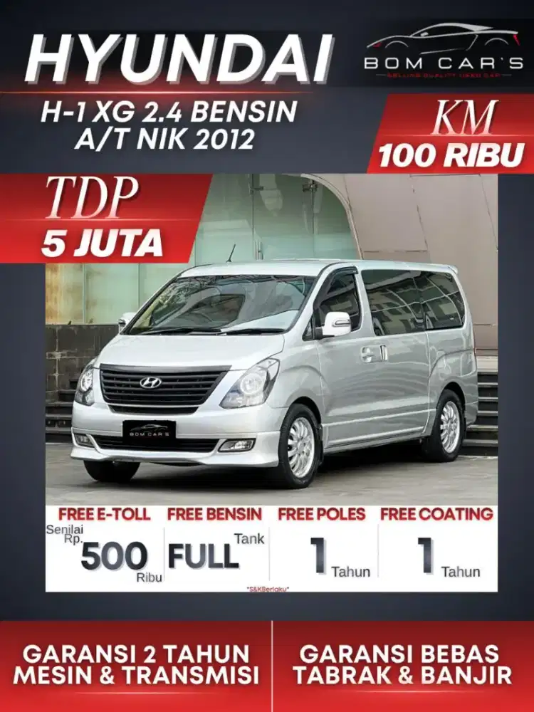 CASH 110 JUTA | HYUNDAI H1 2.4 XG BENSIN AT 2012