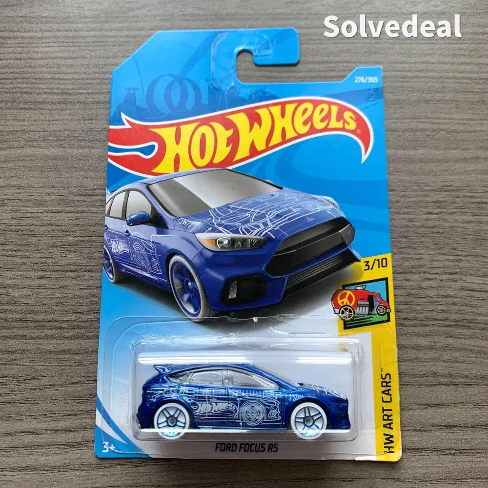 Hot Wheels Ford Focus RS 2018 Biru – Baru