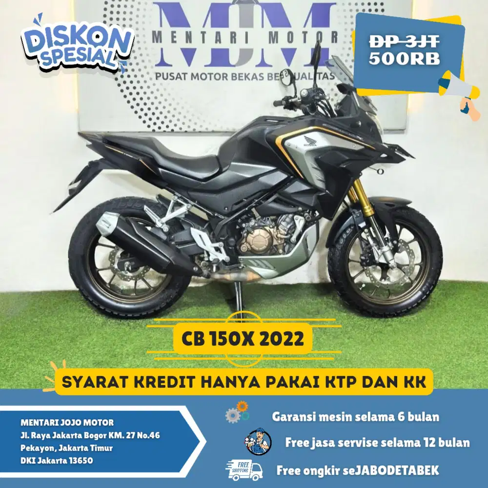 DP 500RIBU ANGSURAN 42RB/HRI! CB 150X 2022 GAS MENTARI JOJO MOTOR