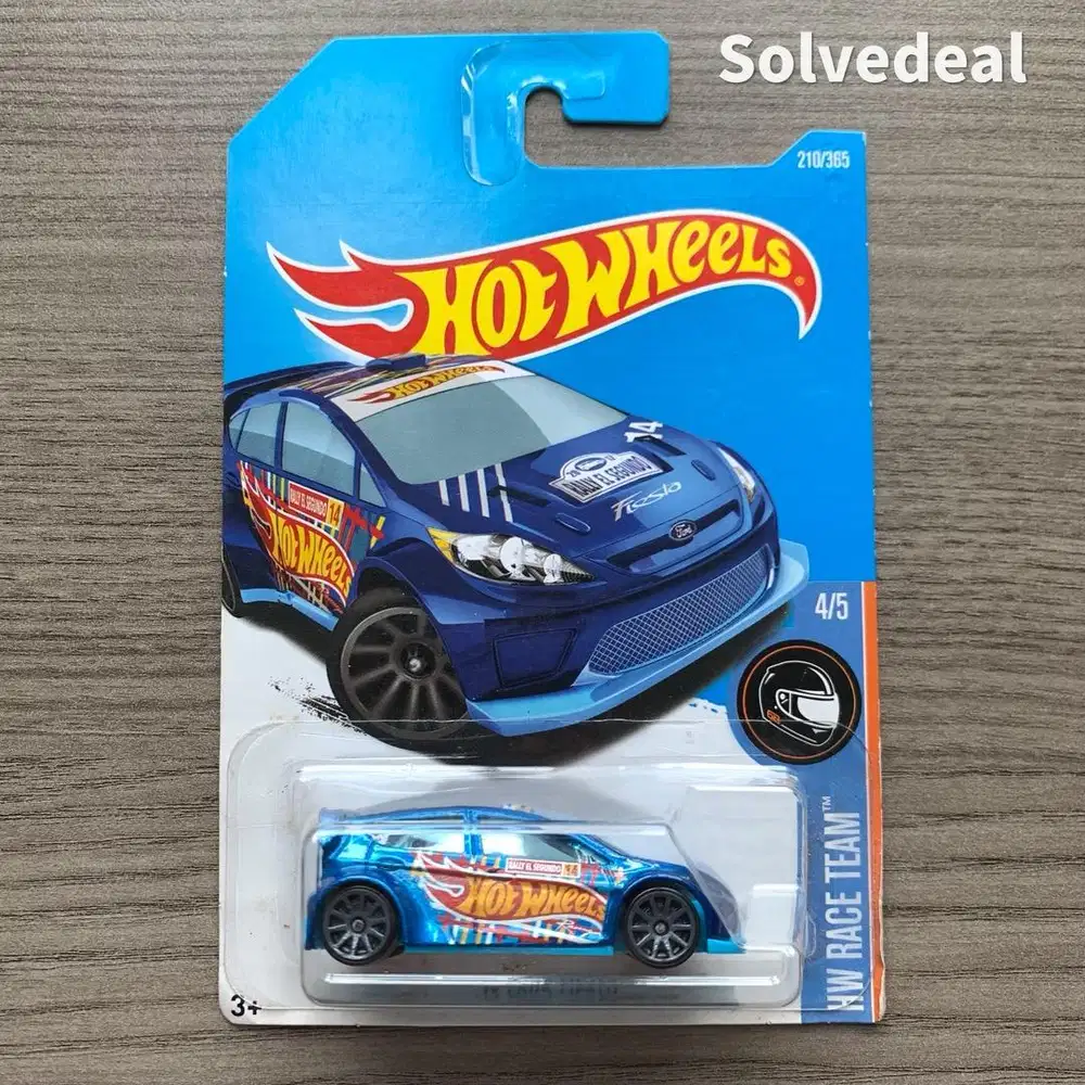 Hot Wheels 12 Ford Fiesta 2017 Biru – Baru