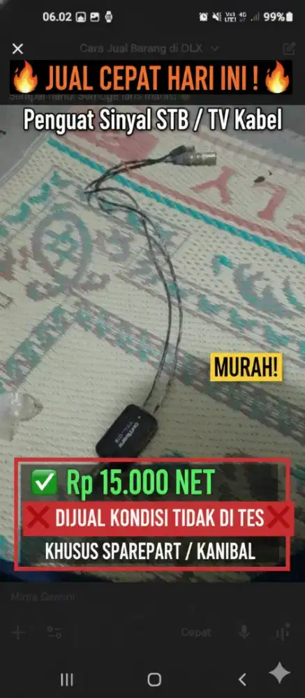 JUAL CPT! Cavifilter TFC-D1S Penguat Sinyal STB MURAH