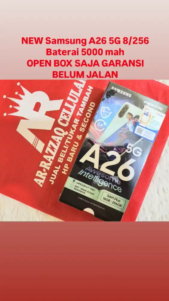 NEW Samsung A26 5G 8/256 OPEN BOX SAJA GARANSI BELUM JALAN