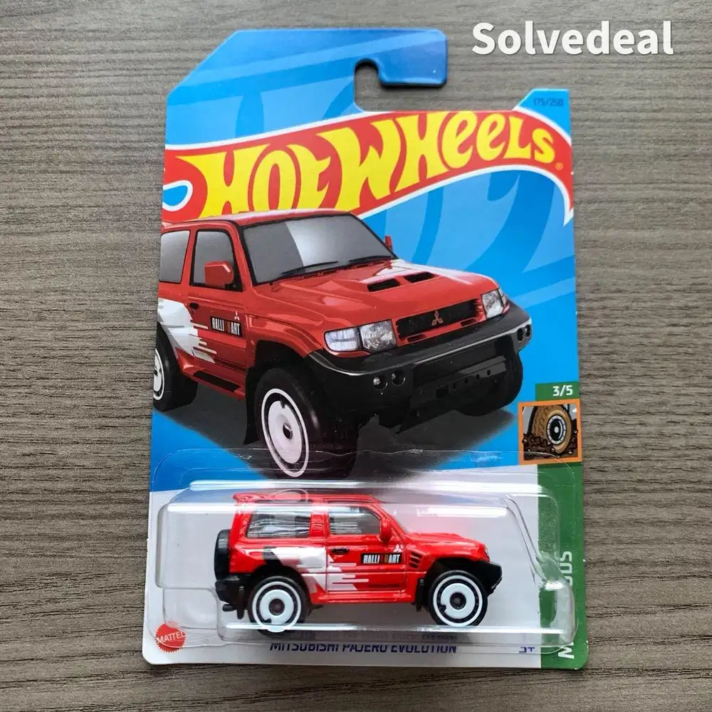 Hot Wheels Mitsubishi Pajero Evolution 2023 Merah – Baru