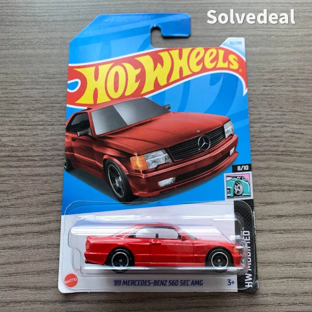 Hot Wheels 89 Mercedes-Benz 560 SEC AMG 2024 Merah –  Baru