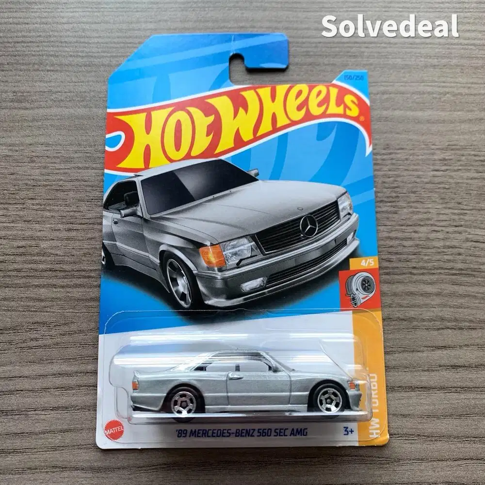 Hot Wheels 89 Mercedes-Benz 560 SEC AMG 2023 Silver – Baru