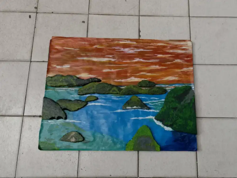 Miniatur Raja Ampat Handmade dari Gabus & Kardus – Dekorasi Unik