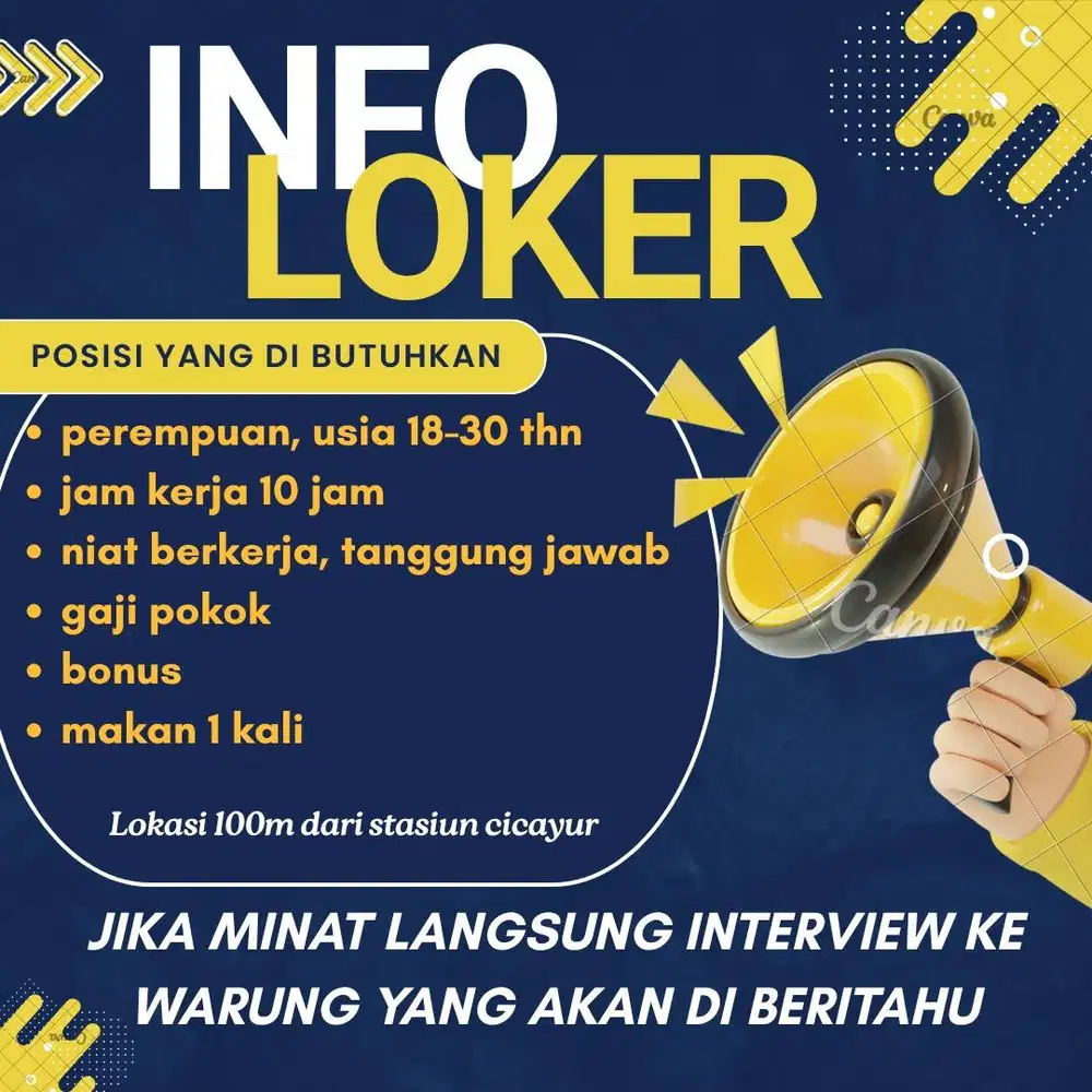DI BUTUHKAN SEGERA YANG SERIUS MAU KERJA AJA!