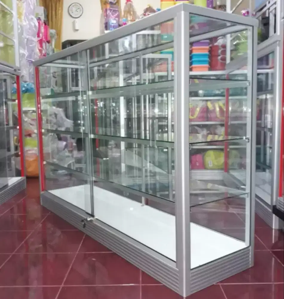 Etalase Panjang 1,5Mx1M Barang Baru & Siap Kirim