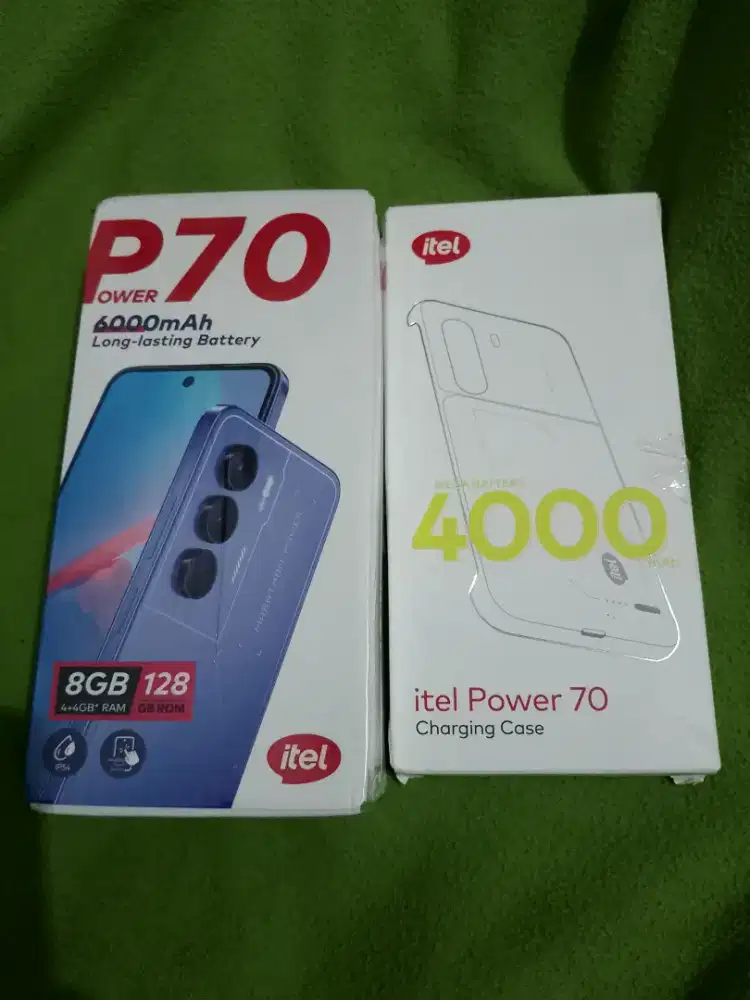 Itel p70 marine blue 128gb batre badak 10000mah (6000+4000mah)