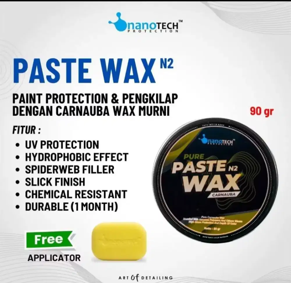 PURE PASTE WAX - nanoTECH PROTECTION PURE PASTE WAX N2 CARNAUBA