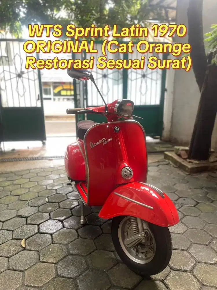 Vespa Sprint 1970 (orange rare colour)