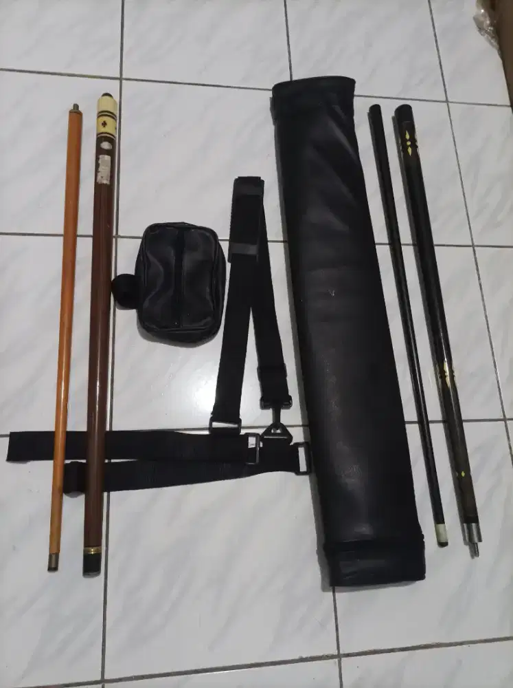 Tas dan 2 stik billiard