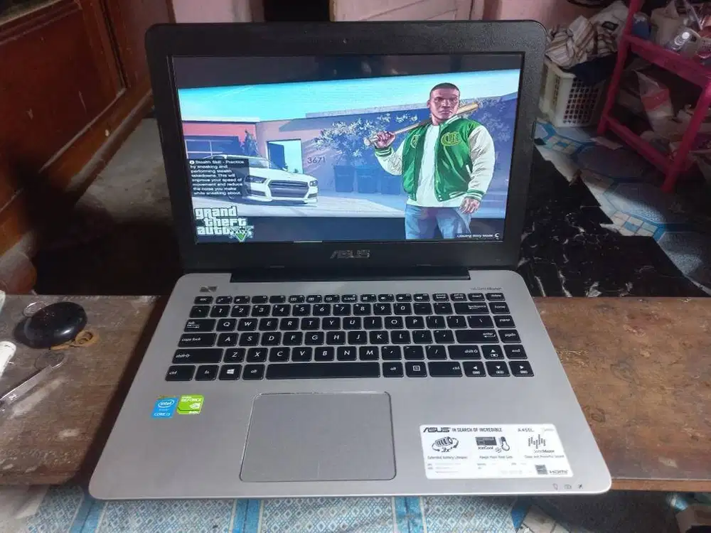 ASUS X455LN i3 NVIDIA RAM 10 GB SSD+HDD FULLGAMING