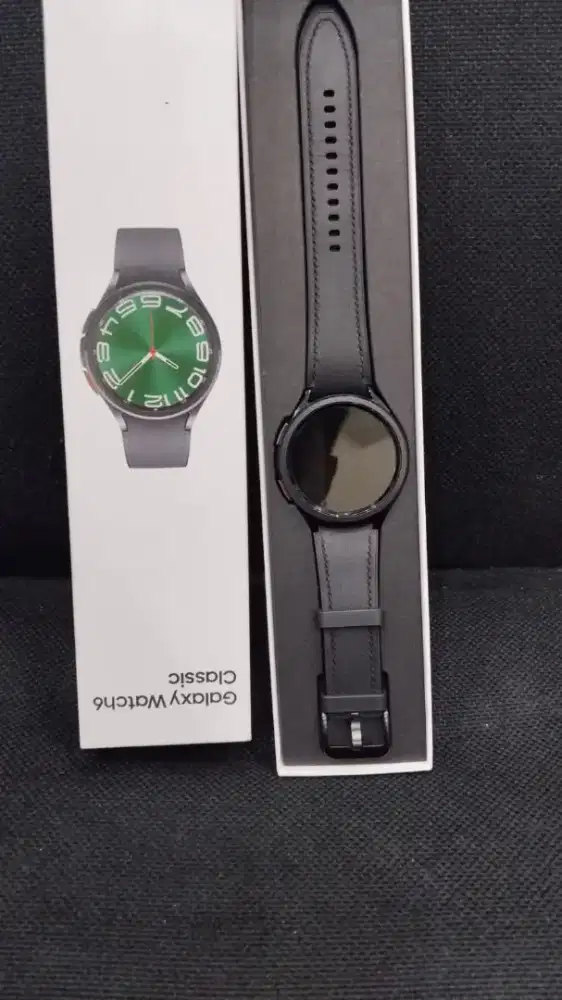 Samsung Galaxy Watch 6 Clasic 47mm Black Resmi Sein Fullset, Nominus