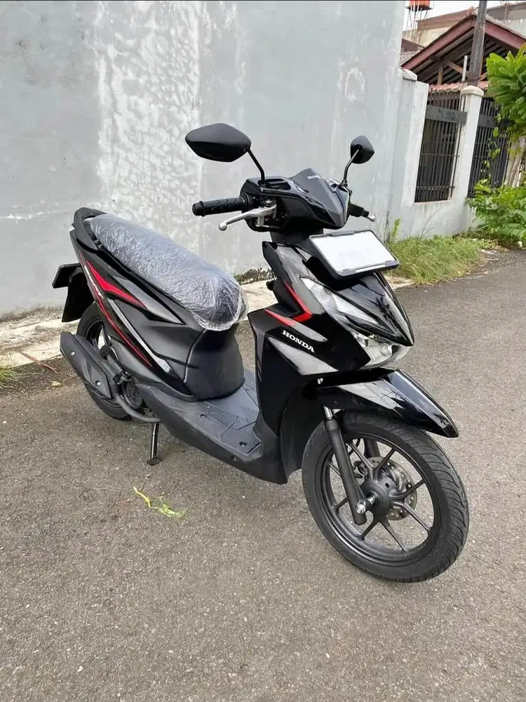 KM 70‼️ Honda Beat CBS BLACK SPORTY TERBARU ALARM BLN 01 2025, NIK 2024