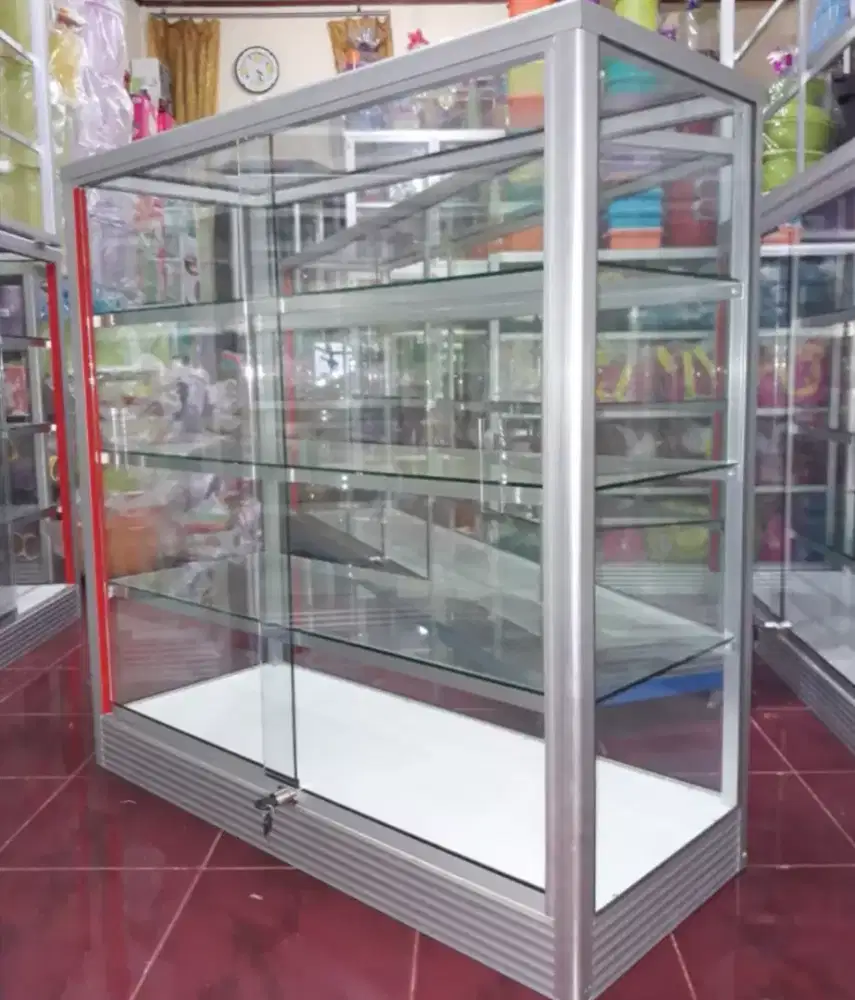 Etalase 1M Multifungsi || Kaca Full 5mm