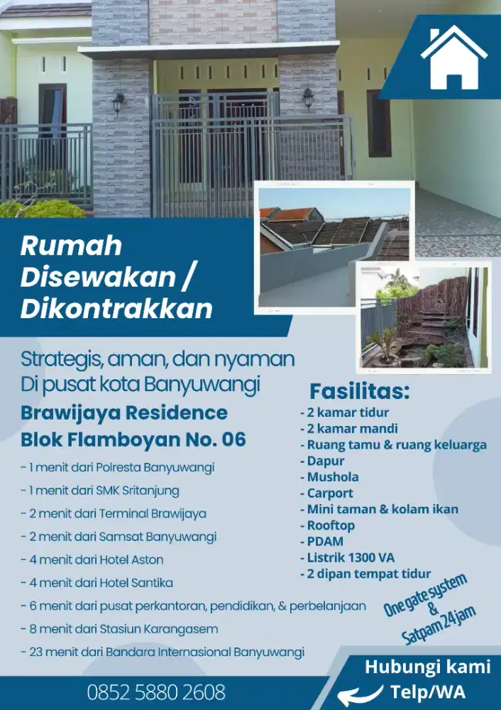 Rumah Disewakan/Dikontrakkan