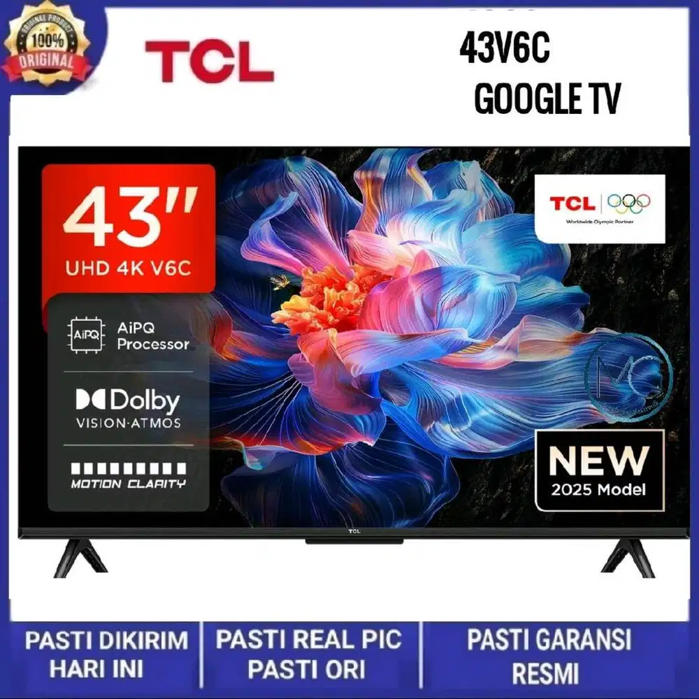 TCL 43V6C - GOOGLE TV 4K 43 inch UHD - 2025 Series