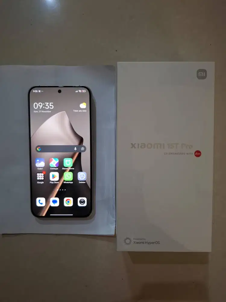 Dijual Xiaomi 15T Pro 5G ram 12 gb/rom 1 Tb Grey garansi resmi