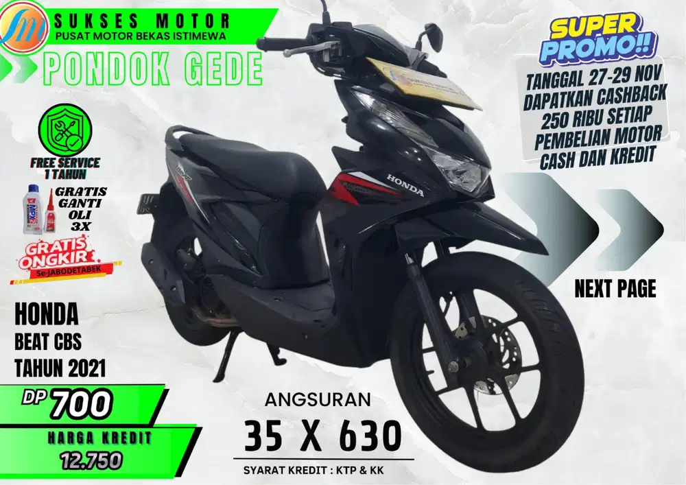 HUT SUKSES MOTOR 27-29 NOV DAPATKAN PROMO CASHBACK 250 RB